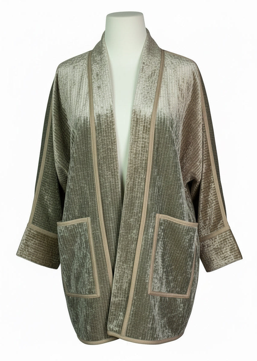 Silk Road Elegance: Dusty Pink Chapan Ensemble