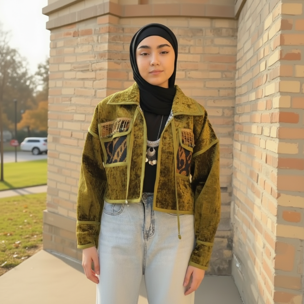 Crimson Heritage: Bordo-Purple Uzbek Chapan