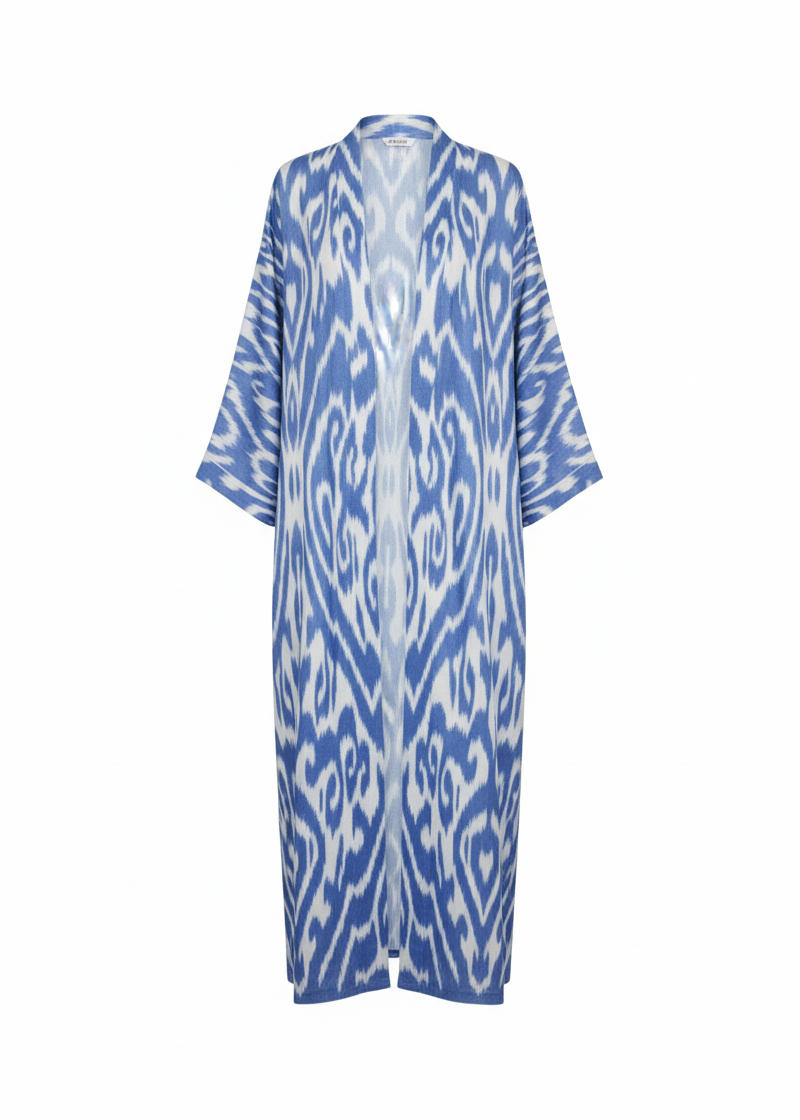 Timeless Ikat: The Blue & White European Blend Dress
